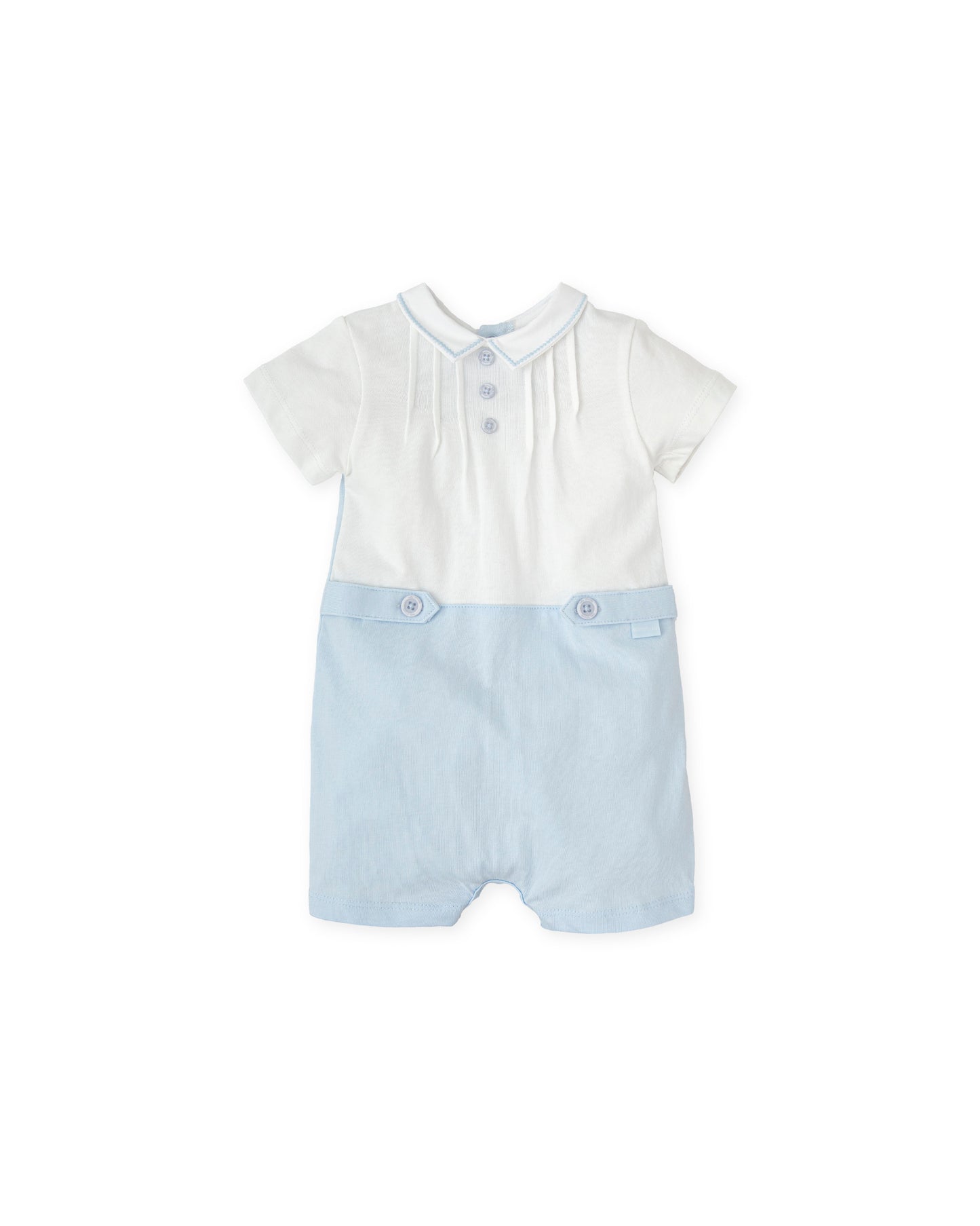 PRE ORDER Tutto piccolo 2427 White/ Blue  romper