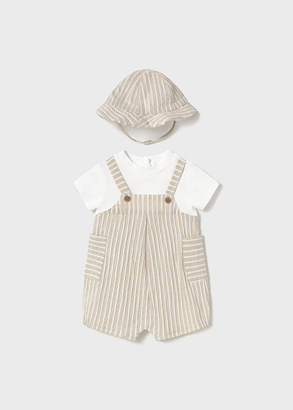 PRE ORDER Mayoral 1602 Beige Romper  Set