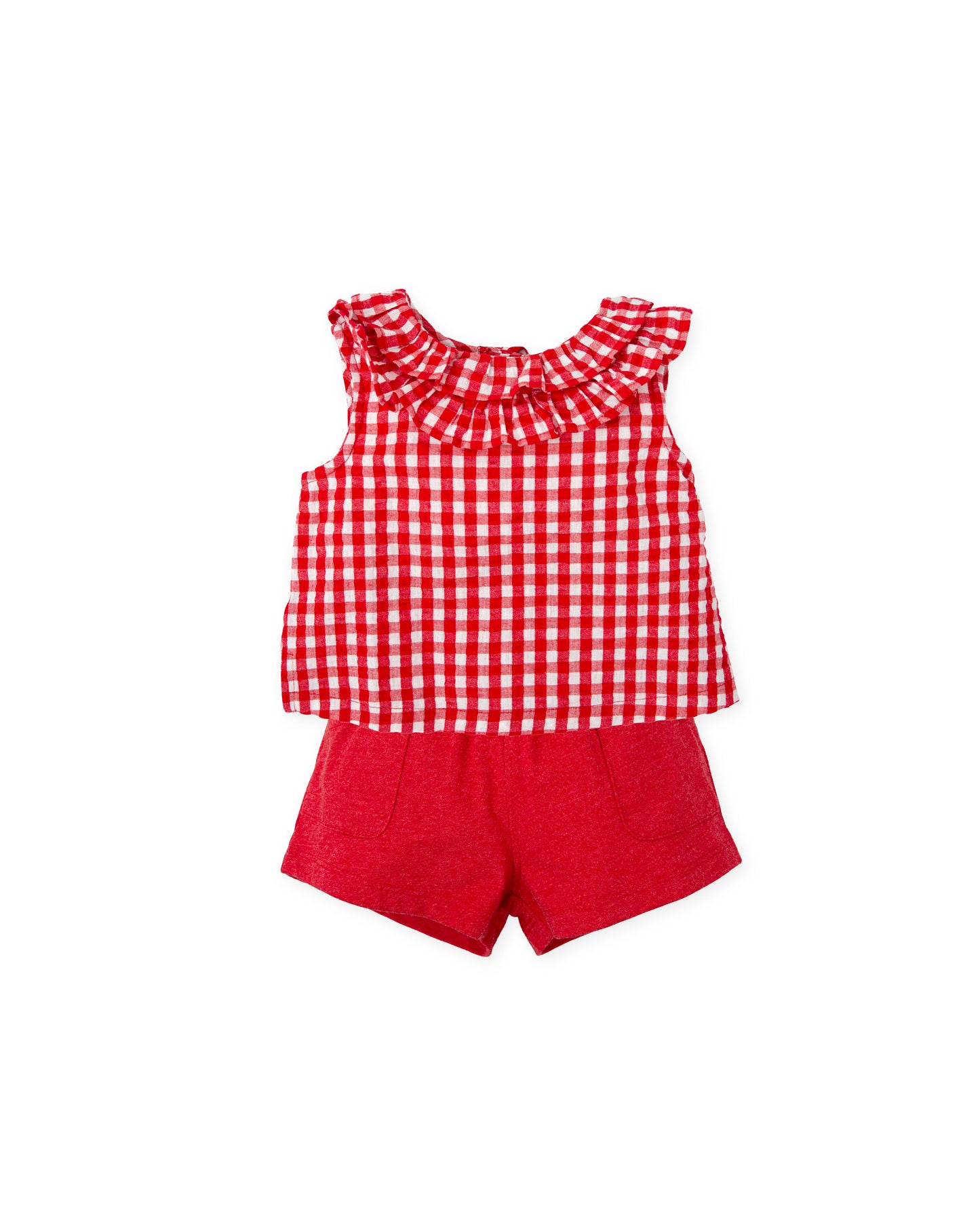 PRE ORDER Tutto piccolo  2728 Red short set