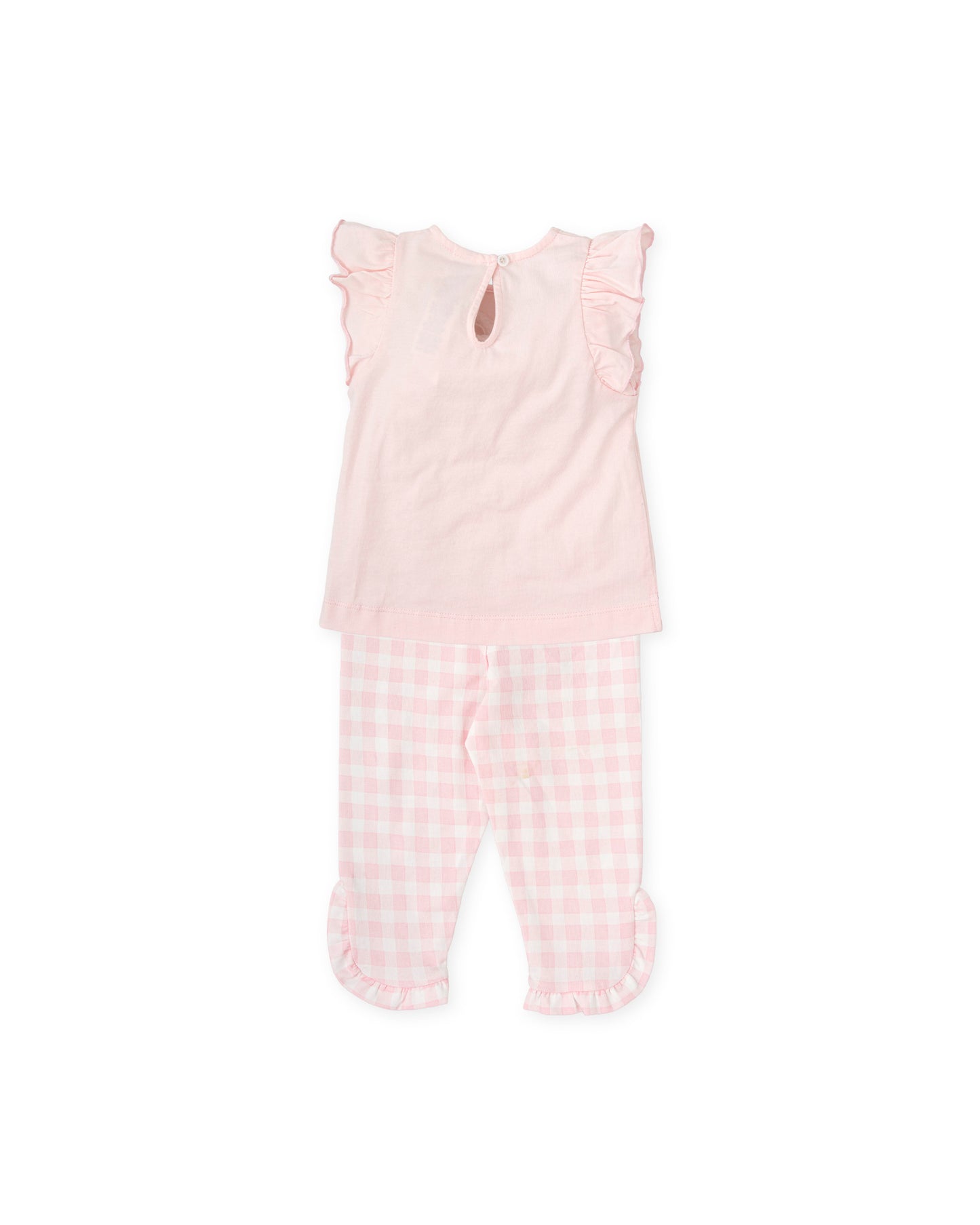 PRE ORDER Tutto piccolo 2737 Pink Checked  legging set