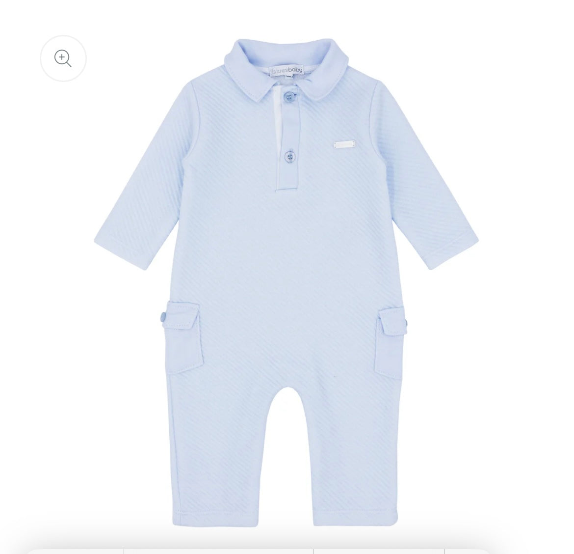 PREORDER Blues Baby Almada Boys Blue Shortie Romper