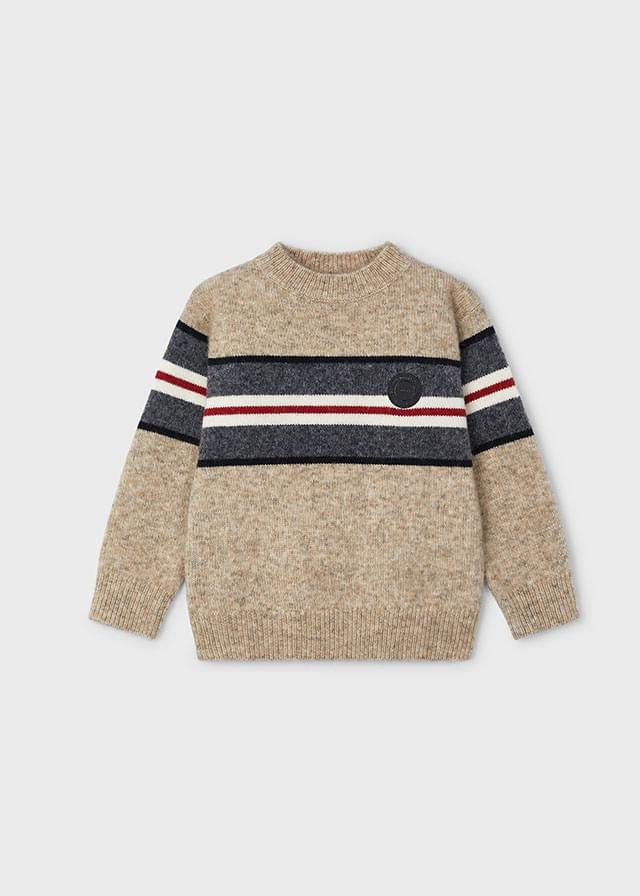 Mayoral Almond Striped Sweater