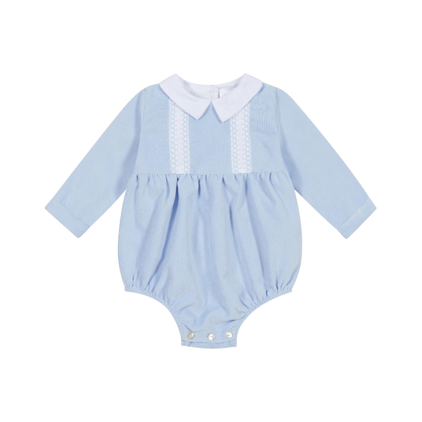 Deolinda Blue Smocked Style Romper