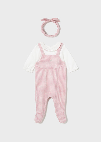 Mayoral Rose Romper with Headband