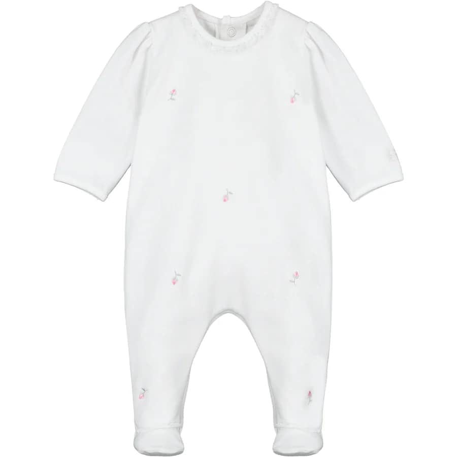 Emile et Rose White Baby Grow