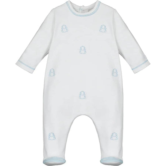 Emile et Rose White/Blue Babygrow All in One